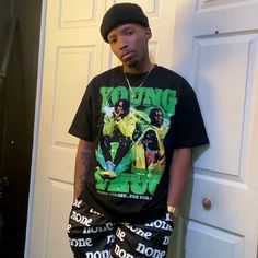 Young Thug World Rap Tee 100% Cotton Rap Tee, Young Thug, Urban Fashion, Black Tee