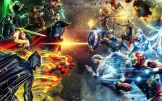 the avengers movie poster with many different characters