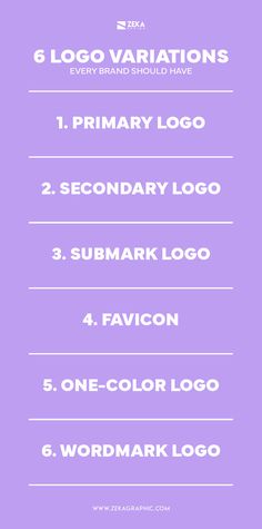 the logo variations for every brand should have