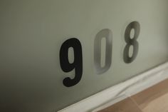 a close up of the numbers on a glass sign