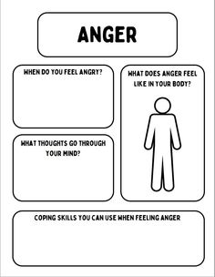 Set of printable worksheets on anger, sadness, and anxiety. Worksheets walk individual through identifying triggers, thoughts, physical sensations, and coping skills. Can be used in therapy or on your own. Identifying Triggers, Anger Worksheets, Therapy Interventions, Wellness Home, Coping Skills Activities, Mental Health Activities, Elementary Counseling, Social Emotional Learning Activities, Mental Health Therapy