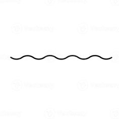 a black and white line drawing of a long, thin wave on a white background