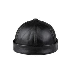 PRICES MAY VARY. 🎩【QUALITY MATERIAL】 Unleash your inner fashionista with these brimless hats for men made of top-quality genuine leather. Our brimless hat have a head circumference of 58-60cm, ensuring a suitable fit for everyone. 🎩【TIMELESS DESIGN】 With its lightweight and dome-style design, our brimless hat offers unparalleled comfort, making it a standout among men's fashion items. Designed without eaves, it gives a unique twist to traditional hats. 🎩【VERSATILE WEAR】 These brimless hats fo Men Fashion Black, Old Man Hat, Sailor Cap, Brimless Hat, Mens Hats Fashion, Mens Hat, Leather Hat, Look Retro, Cap Style