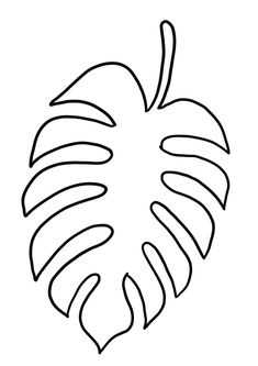 a black and white drawing of a leaf