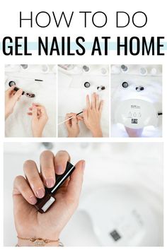 Do It Yourself Nails, Gel Manicure At Home, Gel Nails At Home, Gel Nail Tips, Pink Gel, Gel Mani