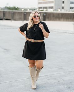 I love the fact you can do anything with an easy cotton little black dress. Take it to work, drinks, brunch, and weekend. Save this post for outfit inspo. Wearing a size large dress. Follow me in the @LIKEtoKNOW.it shopping app to shop this post and get my exclusive app-only content! @shop.ltk http://liketk.it/3lWTH #midsizeblogger #midsizestyle #midsizeoutfitideas #littleblackdress #ootdlittleblackdress #curvyconfidence #widecalfboots #madewell #vincecamuto #dolcevita #outfitinsporation Cotton Black Dress, Mid Size Outfits, Black Cotton Dresses, Fall Winter Dresses, You Can Do Anything, Fall Dress, Large Dress, Summer Dress Outfits, Shopping App