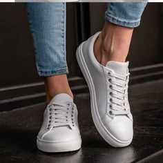 Brand New In Box. Size 11. White Italian Nappa Leather Buttery Soft Leather Interior Lining Shock-Absorbent Performance Footbeds Padded Tongue & Collar For Added Support Dual Density Rubber Outsoles For Comfort & Traction Handcrafted With Integrity Https://Thursdayboots.Com/Products/Womens-Premier-Low-Top-Sneaker-White Building Wardrobe, Thursday Boot Co, Thursday Boot Company, Pink Jordans, Thursday Boots, Boot Collection, Keds Style, White Italian, Jordan 4s