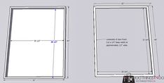 an image of a window with measurements for the top and bottom section, as shown in this drawing