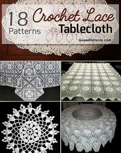 crochet lace tablecloths and doily patterns