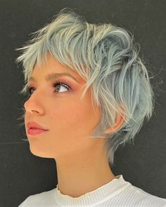 Ruby Hair, Short Shag Haircuts, Fine Straight Hair, Short Shag, Hair Things, Natural Wavy Hair, Long Pixie, Flat Iron Hair Styles