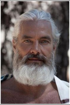 Silver Beard! Barba Hipster, Older Man, Beard No Mustache, Aging Gracefully, Interesting Faces, 인물 사진, Beard Styles, Grey Hair, Male Face