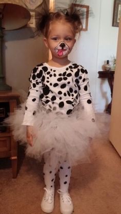 Last Minute Diy Halloween Costumes, Meme Costume, Dalmatian Costume, Puppy Costume, Baby Kostüm, Diy Costumes Kids