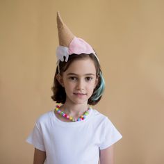 Ice Cream Headband, Mary Poppins Halloween Costume, Snail Costume, Penguin Costume, Star Costume, Happy Hat, Felt Headband, Kids Headbands, Strawberry Ice Cream