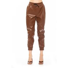 The Axel jogger pant is a must have piece for your wardrobe. This pant features luxe stretch faux leather fabric, loose jogger style pants, fitted leg cuff and drawstring.Click on this WOMEN'S GUIDE to find the perfect fit and more! The Axel jogger pant is a must have piece for your wardrobe. This pant features luxe stretch faux leather fabric, loose jogger style pants, fitted leg cuff and drawstring.Click on this WOMEN'S GUIDE to find the perfect fit and more! FEATURES Drawstring waistband Unli High Hips, Leg Cuffs, Faux Leather Fabric, Fashion Joggers, Style Pants, Bottom Clothes, Drawstring Waistband, Leather Fabric, Jogger Pants