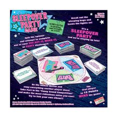 Endless Games The Sleepover Party Game Party Challenges, Sleepover Party Games, Birthday Sleepover Ideas, The Sleepover, Teen Sleepover, Christmas Party Crafts, Sleepover List, Girl Sleepover, Challenge Games