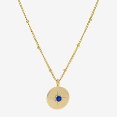 Included: 1 Necklace(s), 1 Pendant(s)Features: PersonalizedJewelry Closure: Lobster ClaspLink Construction: SemisolidShape: RoundStone Cut: RoundMetal Color: Gold ToneChain Length: 16 InchChain Width: 1.2 MillimetersExtender Length: 2 InchPendant Length: 20.9mmPendant Width: 15.7mmChain Construction: LinkCare: Wipe CleanStone Type: 1 CrystalBirthstone: September BirthstoneMetal: 14k Gold Over BrassNecklace Type: Pendant NecklacesCountry of Origin: Imported 14k Gold-filled Round Birthstone Necklaces, 14k Gold Filled Round Birthstone Necklaces, 14k Gold-filled Round Birthstone Necklace, Sapphire Birthstone Gold Plated Jewelry, Gold-plated Sapphire Birthstone Jewelry, Round Birthstone Necklaces In 14k Gold Filled, Gold Necklaces With Gemstones In 14k Gold Filled, Gold Plated Sapphire Birthstone Jewelry, Gold Sterling Silver Birthstone Necklace With Clavicle Chain