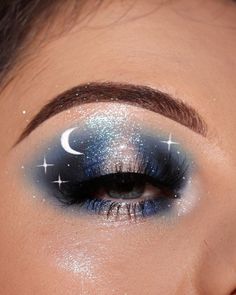 Galaxy Makeup, Graphic Makeup, Eye Makeup Pictures, Eye Makeup Designs, Dope Makeup, Creative Eye Makeup, Rush Hour