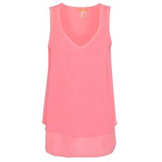 I ♥ the sheer layers and ribbon-style detailing - this gorgeous top adds a truly feminine touch to your outfit! Perfect to wear alone or to add a pop of colour when layering - a wardrobe essential! #excelyourself with Excel Clothing! Ribbon Style, Vest Top, Basic Tank Top, Wardrobe Essentials, Double Layer