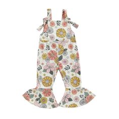 Looking for a cute and chic jumpsuit for your baby girl? Look no further than the STRAWBERRY FIELDS Jumpsuit! With options of beautiful floral or fruit prints, your little one will look stylish and adorable. Perfect for summer and any occasion. Playful Floral Print Bubble Romper For Spring, Spring Playful Floral Print Bubble Romper, Floral Print Fitted Cotton Bubble Romper, Cute Bib Front Overalls For Summer, Playful White Jumpsuits And Rompers With Ruffles, Playful White Jumpsuit With Ruffles, Cute Bubble Romper Overall For Spring, Spring Floral Print Romper For Playtime, White Floral Print Bubble Romper For Playtime