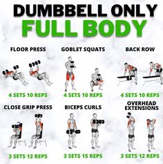 Dumbbell Full Body Exercises, Full Body Dumbbell Exercise, Full Body Dumbbell Exercises, Full Body Workout With Weights Dumbbell Exercises, Full Body Workout Dumbell Exercises, Dumbbell Workout Full Body Dumbbell Exercises, Full Body Workout With Weights Dumbbell Exercises Men, Compound Exercises For Women Full Body Dumbbell Workout , Dumbbell Lunges, Beginners Gym Workout Plan, Best Bicep Workout, Push Pull Workout, Chest And Back Workout, Full Body Exercises, Kettlebell Workout Routines