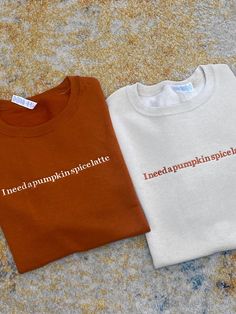 Fall embroidered sweatshirt | Fall Sweatshirt embroidered | Pumpkin Spice | Pumpkin Spice Latte | need a pumpkin spice latte embroidered sweatshirt | I need a pumpkin spice latte sweatshirt | Fall Sweatshirt | I need a coke | embroidered sweatshirt | Coffee Lover Sweatshirt  Our Fall embroidered sweatshirt was designed with the pumpkin spice latte lovers in mind. Embrace the warmth of the season with our cozy "I need a pumpkin spice latte" sweatshirt.  The sweatshirt will be adored by any pumpki Pumpkin Spice Sweatshirt, Embroidered Pumpkin, Bday List, Fall Crewneck, Pumpkin Sweatshirts, Lover Sweatshirt, Halloween Embroidery, Round Rock, Pumpkin Seasoning