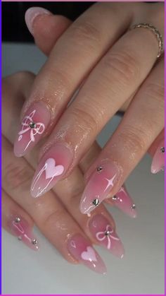 Capture the essence of spring with enchanting cherry blossom nail art designs! These delicate and graceful flowers symbolize renewal and beauty. Adorn your nails with soft pink hues, intricate branches, and delicate blossoms to create a stunning manicure that will transport you to a serene cherry blossom garden. #CherryBlossomNails #SpringManicure #FloralNailArt #ElegantNails #BlossomBeauty #NailArtInspiration Aesthetic Nails Coquette, Nail Art Blanc, Graduation Nails, Valentine Nail Art, Green Nail Designs, Nails Aesthetic, Pink Nail Art, Blush Nails, Blue Nail