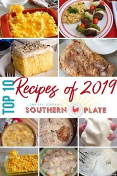 the top 10 recipes of 2011 southern plate is featured in this postcard for an upcoming cookbook