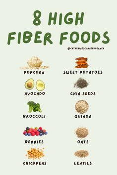 the 8 high fiber foods that are good for your health and well balanced diets