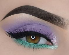 Christmas Eye Makeup, Purple Eye Makeup, Cute Eye Makeup, Makeup For Hazel Eyes, Eye Makeup Pictures, Purple Makeup