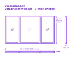 the measurements for a sliding glass door