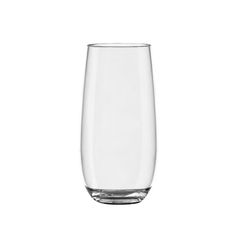 an empty wine glass on a white background