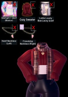 an image of the back of a woman's shirt with different types of clothing