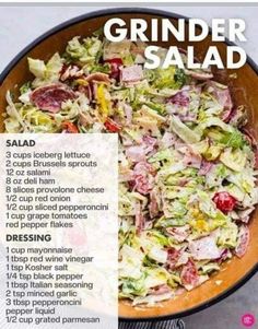 a recipe for a salad in a skillet