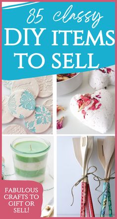 the cover of an article about diy items to sell with text overlays