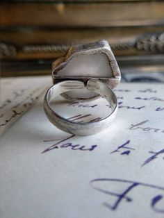 Beautiful textured silver ring, marked 925 inside the band. Small marks on the stone, which look natural to it. The ring is in good vintage condition. At its widest point, the stone measures about 2.5 cm. The ring is adjustable, and is currently set to a size US 8. Antique Untreated Silver Rings, Antique Sterling Silver Ring With Large Stone, Silver Open Ring With Large Stone, Untreated Open Ring For Promise, Unique Untreated Open Ring, Agate Ring, Silver 925, Switzerland, Statement Rings