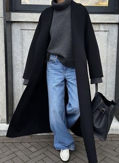 Adrette Outfits, Wide Leg Jeans Outfit, Mode Casual, Jeans Outfit, Mode Inspo, Autumn Outfit, Outfit Inspo Fall, Looks Style, Mode Inspiration