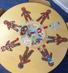 Gingerbread men collage art Gingerbread Man Tuff Tray Ideas, Ginger Bread Activities Preschool, The Jolly Postman Eyfs, Dear Santa Book Activities Eyfs, Christmas Ideas Eyfs, Decorate A Gingerbread Man Craft, Gingerbread Man Eyfs Activities, Gingerbread Story Activities