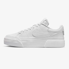 Product Features Brand: Authentic Nike  Size: US 5~10 (220~280mm)  Color: Pear White / Sail Authentic New Shoes / Shoe Box / Official Tag SHIPPING  · All orders will be shipped to world wide using expedited shipping courier such as FedEx and DHL. · We ship your orders almost within 2 business days after the payment. · Please confirm your address is correct.    Due to eBay's policy, it's hard to change the address after the purchase.  RETURNS ·  We accept the returns, but item must be "Not Opened Modern Nike Platform Sneakers With Rubber Sole, Modern White Skate Shoes With Textured Sole, Modern Nike Platform Sneakers, Modern White Skate Shoes, Modern Nike Skate Shoes, Modern Nike Leather Skate Shoes, Modern Skate Shoes With Vulcanized Sole, Modern Nike Skate Shoes With White Sole, Nike Legacy Outfit