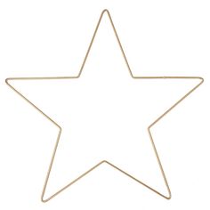 a gold metal star shaped object on a white background