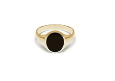 Plated Ring, Pinky Ring, Solid Black, Statement Rings, Gemstone Rings, Free Delivery