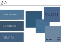 the blue color scheme for ral 5010 - r83b is shown