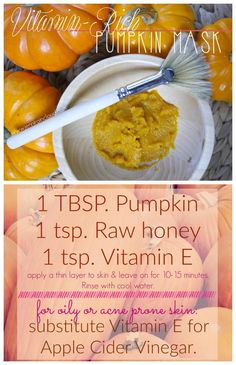 Diy Pumpkin Mask, Face Mas, Pumpkin Mask, Face Mask Recipe, Cream Face, Hormone Health, Homemade Face, Diy Pumpkin, Skin Care Recipes