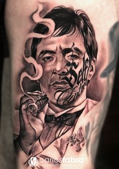 20 Shocking 'Scarface' Tattoos Montana Tattoos, Montana Tattoo, Black People Tattoos, Gang Tattoos, Gangsta Tattoos, Money Tattoo, Chicano Style Tattoo, Chicano Tattoo, Wicked Tattoos