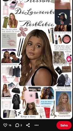 a collage of different women's hair and makeup items on a cell phone