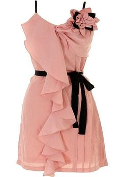 . Pink And Black Dress, Green Dresses, Pink And Black, Cute Fashion, Look Fashion, Passion For Fashion, Pretty Dresses, Pink Black, Soft Pink