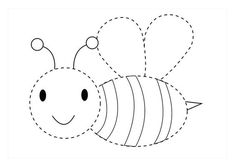 a bee cut out to make it's own pattern