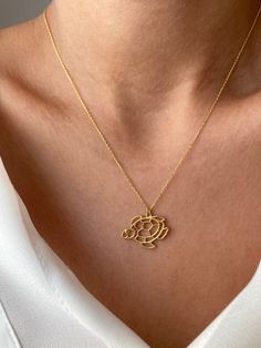 Turtle Necklace 14K Gold Plated Animal Pendant Animal Jewelry Tortoise Necklace Simple Gift Cute Necklaces Gift for Daughter - Etsy Palm Tree Necklace, Cute Necklaces, Necklaces Gift, White Gold Chain, Animal Pendant, Simple Gift, Turtle Necklace, White Gold Chains, Turtle Pendant