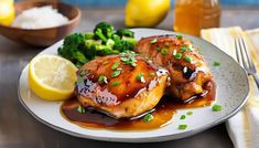 Sticky Lemon Chicken - MarketGrow.com Sticky Lemon Chicken, Juicy Chicken Thighs, Lemon Glaze, Chicken Dishes Recipes, Juicy Chicken, Lemon Chicken, Special Recipes, Chicken Thighs, Chicken Recipe