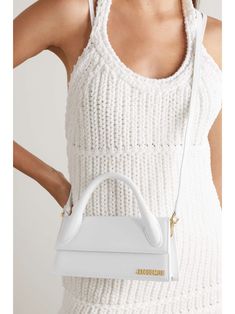 JACQUEMUS Le Chiquito Long leather tote Jacquemus Long Chiquito, Jacquemus Bag Chiquito, Jacquemus Chiquito, White Bag Outfit, Jacquemus Le Chiquito Long, Le Chiquito Long, Wishlist Board, Jacquemus Le Chiquito, Jacquemus Bag