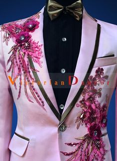 Name:Men Slim Casual Pink Suits Sequins Embroidered Rhinestone Male Host Wedding Dress Man Singer Dancer Costume   Closure Type: Single Breasted   Color: pink   Condition: Brand new   Occasion: Versatile   Include: jacket + pants     Notice : Please remark your height and weight when you placed an order.              amp;nbsp;      amp;nbsp; Fitted Wedding Suit With Floral Embroidery, Embellished Fitted Suits For Wedding, Embellished Fitted Wedding Suit, Fitted Wedding Suits With Sequins, Pink Blazer Men, Wedding Dress Man, Pink Suits, Gothic Victorian Dresses, Dress Man